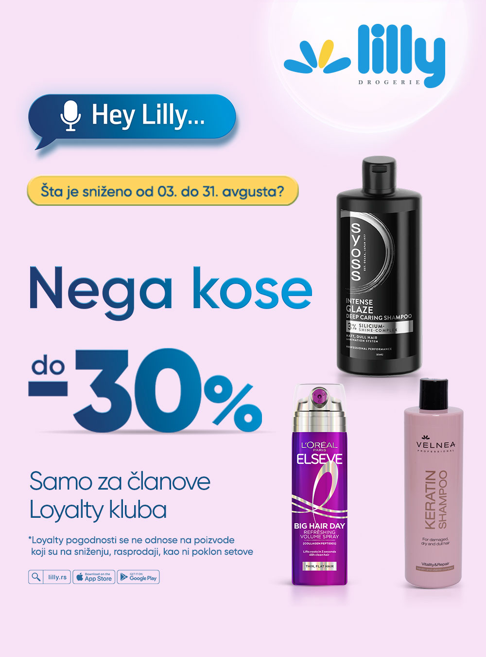 Vreme je za hair care: Lilly drogerie donose popuste do 30% na proizvode za kosu